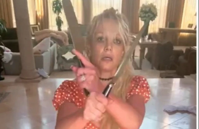 Britney Spears' ex Sam Asghari defended her after Donald Trump, Jr. mocked images of her dancing with knives