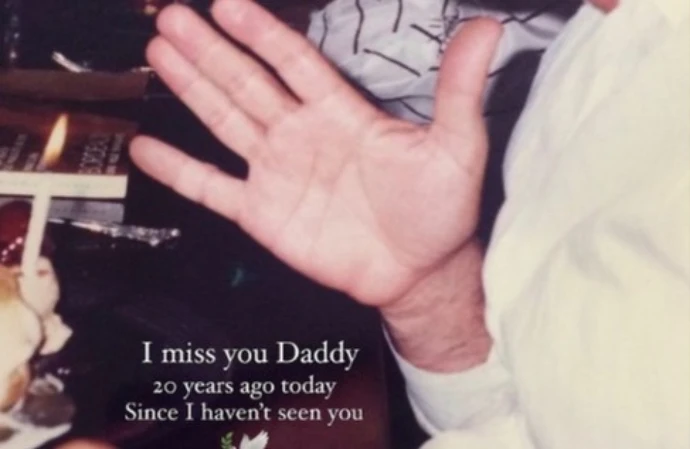 Kourtney Kardashian has remembered her dad 20 years on from his death with a tribute post