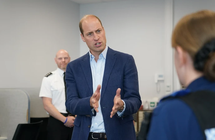 Prince William visited the Blue Light Hub