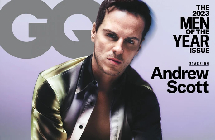 Andrew Scott covers GQ (photo by Petros)