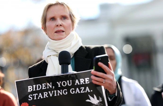 Cynthia Nixon is on a hunger strike amid the Israel-Hamas conflict