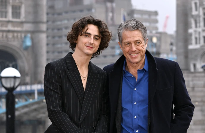 Hugh Grant was nervous to meet Timothee Chalamet