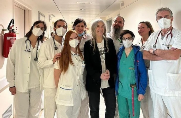 Patti Smith has thanked hospital staff after a health scare that forced her to cancel a gig