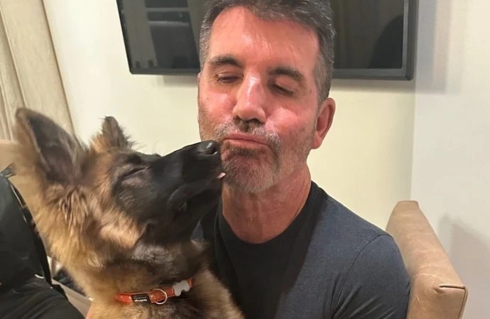 Simon Cowell has a new puppy called Pebbles