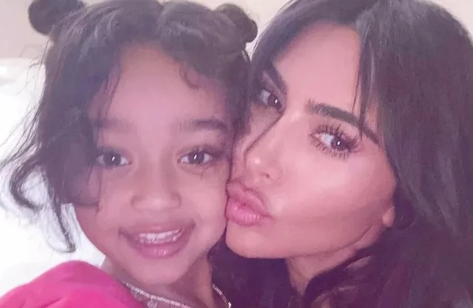 Kim Kardashian has heaped praise on her daughter