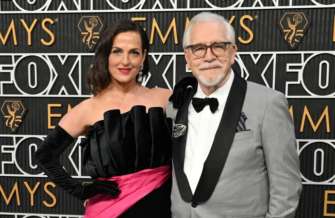 Married duo Nicole Ansari and Brian Cox at the Emmys