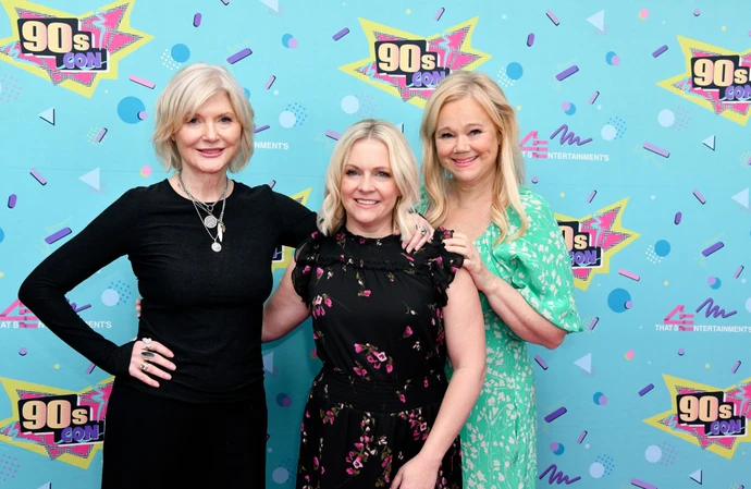 Caroline Rhea (right) finds it 'weird' that she left Sabrina, The Teenage Witch before it ended