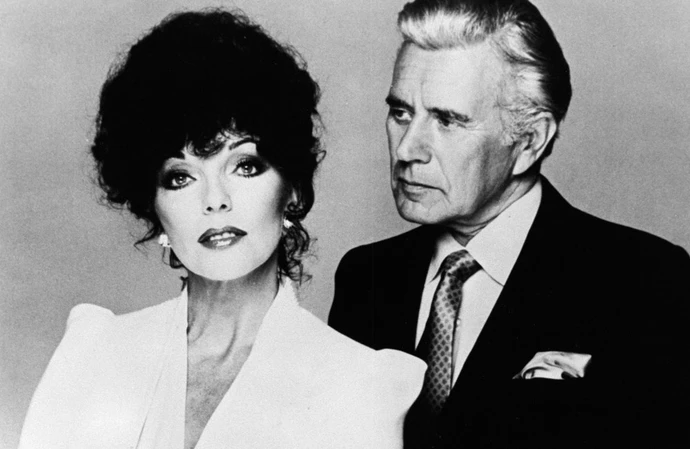 Joan Collins' rivaly with her on-screen ex-husband...