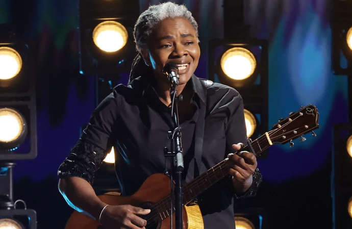 Tracy Chapman performs at the Grammy Awards