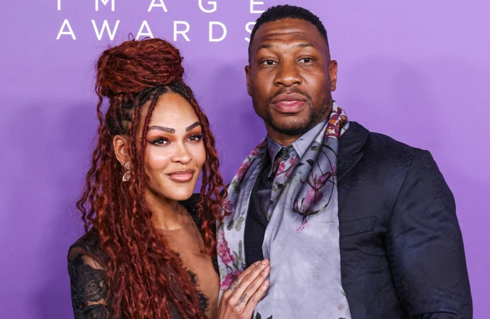 Meagan Good and Jonathan Majors are very happy together