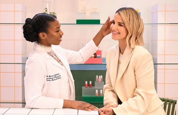 Vogue Williams had a skincare consultation