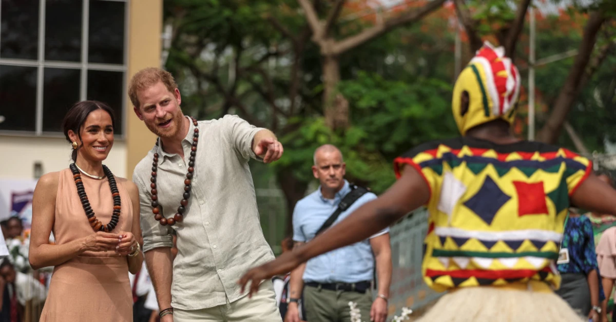 Prince Harry and Meghan ignore charity scandal as they thank Nigerian community