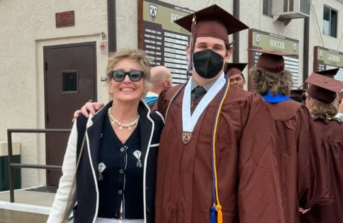 Sharon Stone is celebrating her son Laird’s high school graduation