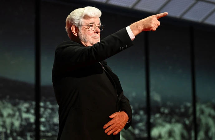 George Lucas has been handed an honorary Palme d'Or