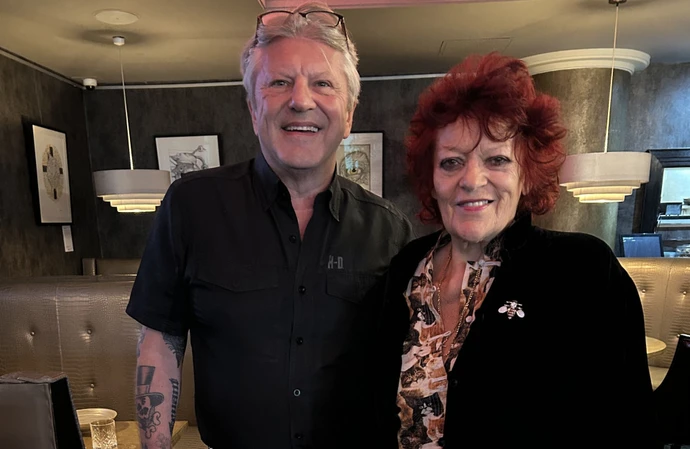 Dana Gillespie (pictured with The Karma Sanctum Hotel CEO Mark Fuller) was invited to tea by Morrissey