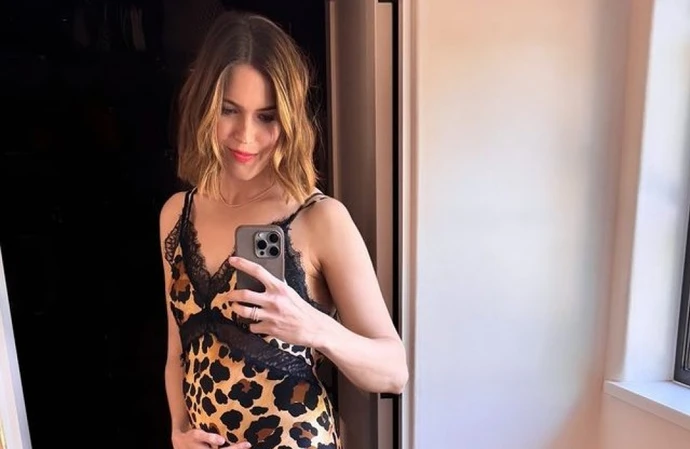 Pregnant Mandy Moore is battling a skin condition she says is the ‘pits’ as she awaits the arrival of her third child