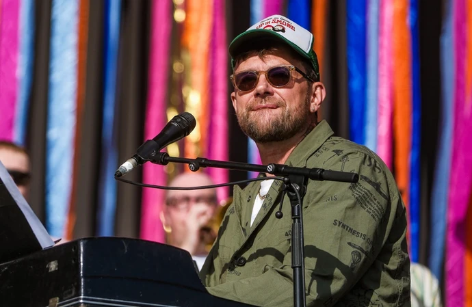 Damon Albarn made a surprise appearance at the festival