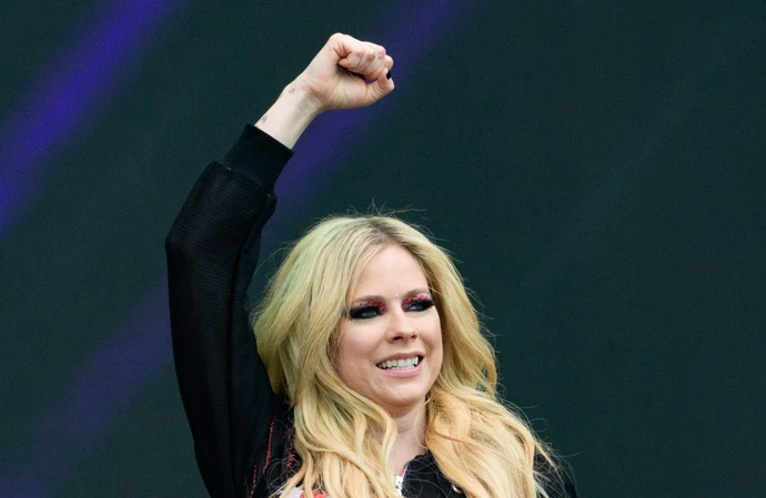 Avril Lavigne was thrilled with the turnout at Glastonbury