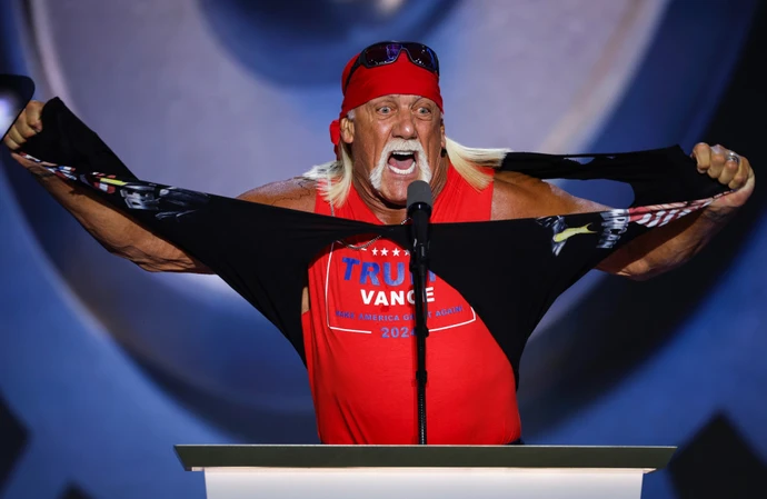 Hulk Hogan ripped his shirt off on stage at the Republican National ...