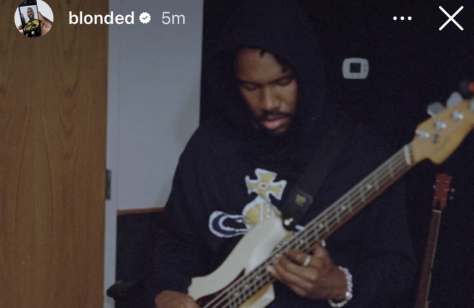 Frank Ocean has been in the studio laying down some bass