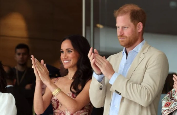 Prince Harry and Meghan, Duchess of Sussex attended a ‘social and emotional gym’ during a visit to schoolchildren in Colombia