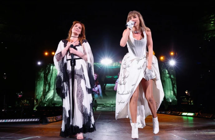 Taylor Swift performed with Florence Welch during her final show at Wembley Stadium