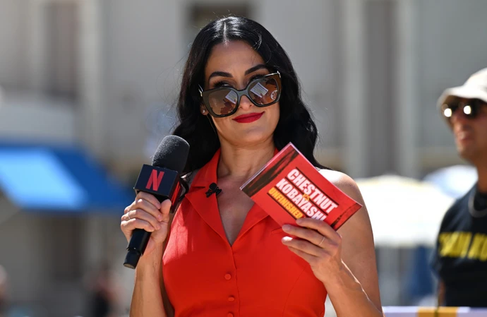 Nikki Garcia appeared at a public event for the first time since her husband's arrest