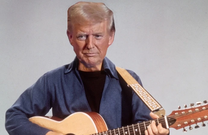 Is this how Donald Trump sees himself? As Elvis?