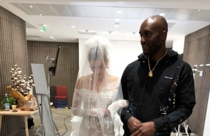 Hailey Bieber has paid tribute to her late wedding dress designer Virgil Abloh