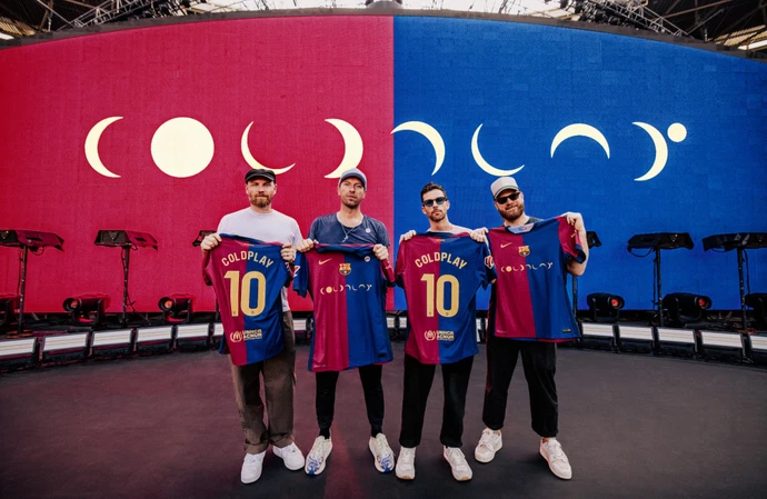 Coldplay will feature on special FC Barcelona kits