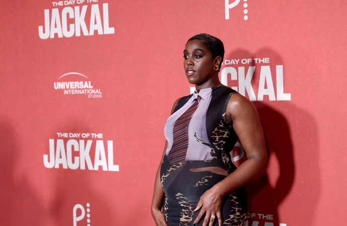 Lashana Lynch revealed to the world she is expecting her first child on the red carpet