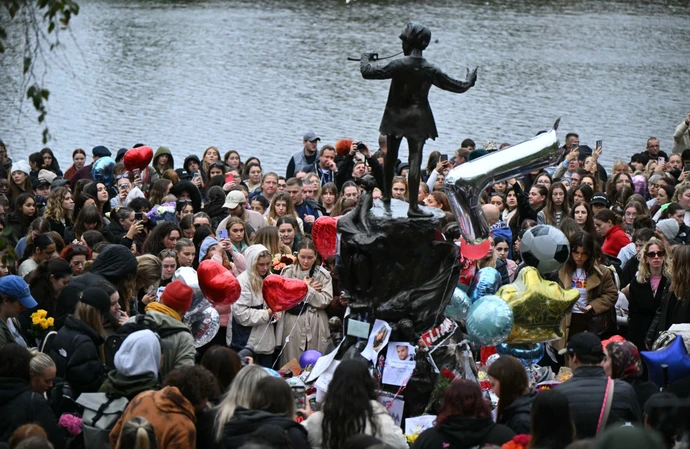 Liam Payne's admirers turned out in the masses at a vigil at London's Hyde Park