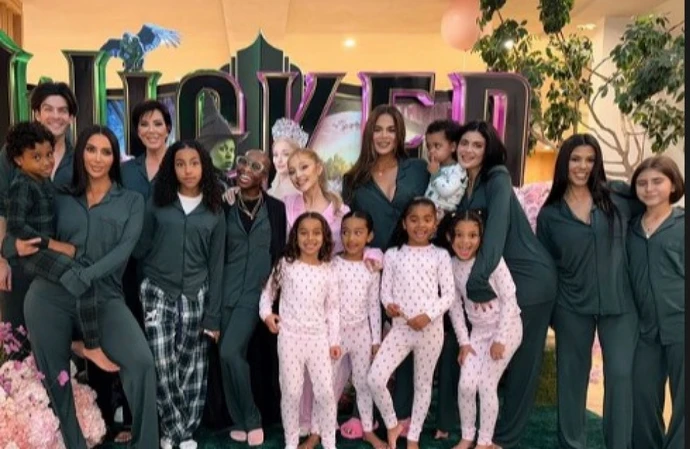 Kim Kardashian's family enjoyed a special screening of Wicked (c) Instagram