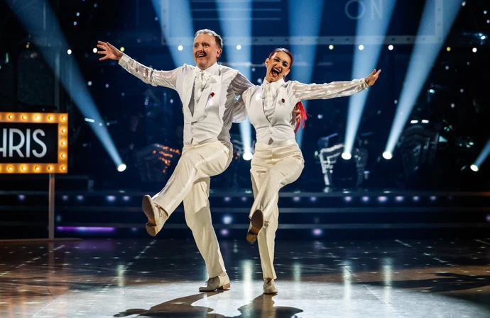 Chris McCausland with his Strictly Come Dancing partner Dianne Buswell