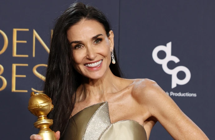 Demi Moore at the Golden Globe awards