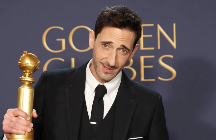 Adrien Brody at the Golden Globes