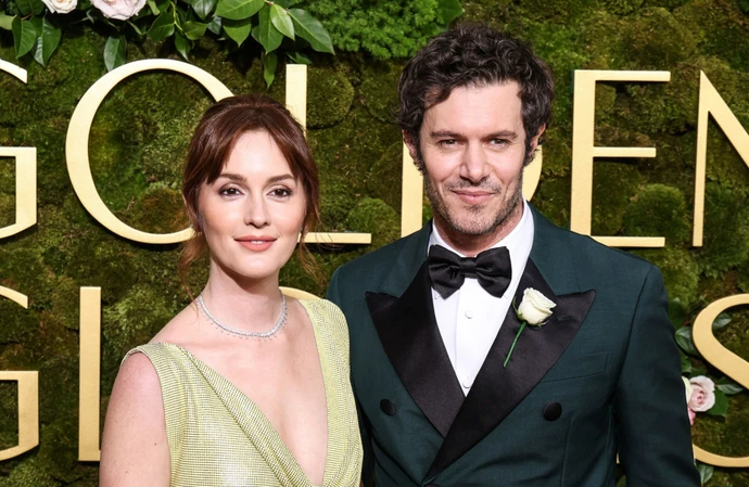 Leighton Meester and Adam Brody at the Golden Globe Awards