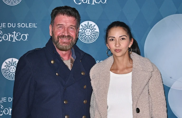 Nick Knowles and Katie Dadzie at the launch of Cirque du Soleil Corteo in London