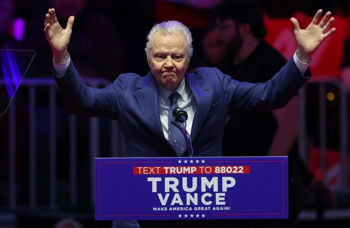 Jon Voight addresses Donald Trump's victory rally