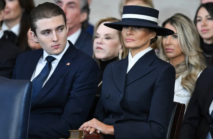 Melania Trump at Donald Trump's inauguration