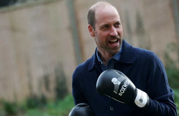 Prince William took part in shadowboxing at Centrepoint