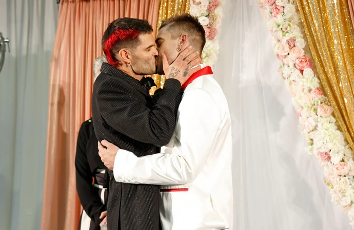 Jordan Bowen and Luca Marchetto married during their show