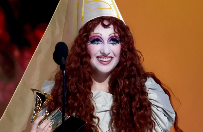 Chappell Roan accepts her Grammy Award