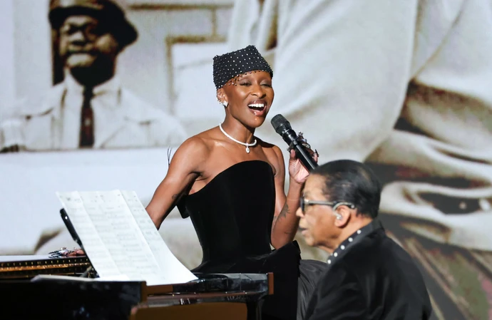 Cynthia Erivo performs at the Grammy Awards