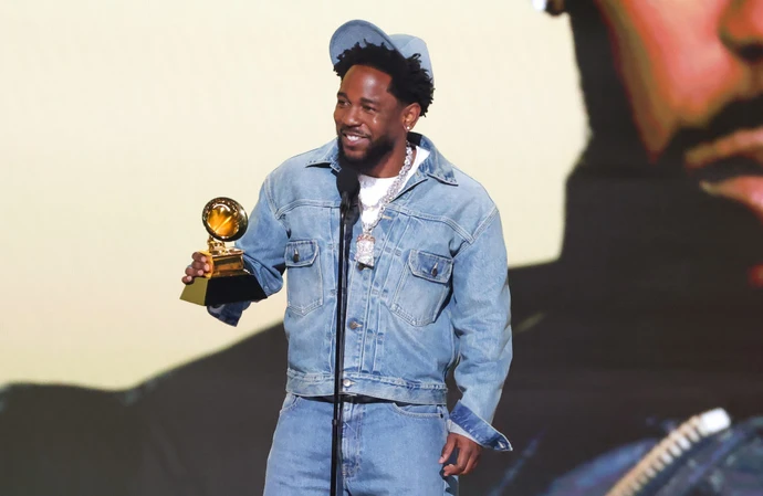 Kendrick Lamar accepts Record of the Year