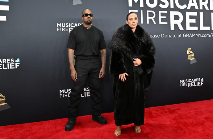 Kanye West and Bianca Censori at the Grammy Awards