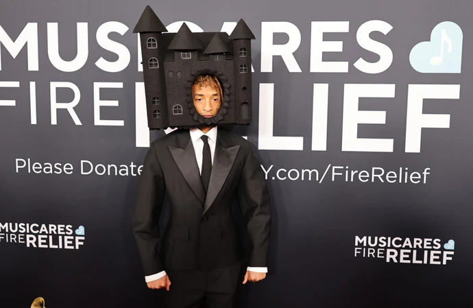 Jaden Smith wore the unique headpiece at the Grammy Awards