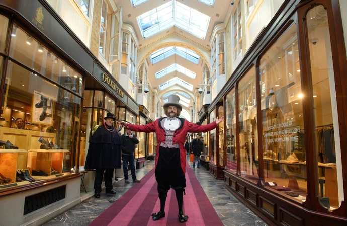 Geert Chatrou is just the third person to whistle at London's Burlington Arcade