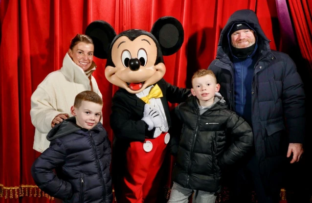 Coleen and Wayne Rooney at Disneyland Paris