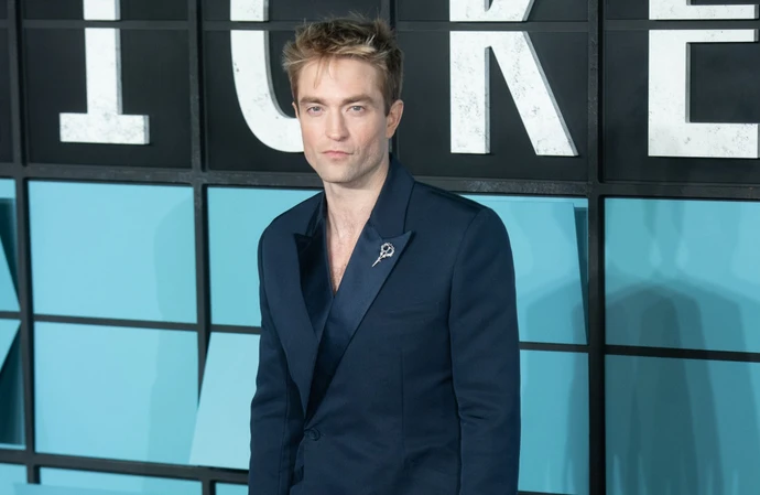 Robert Pattinson at the Mickey 17 world premiere at London's Leicester Square